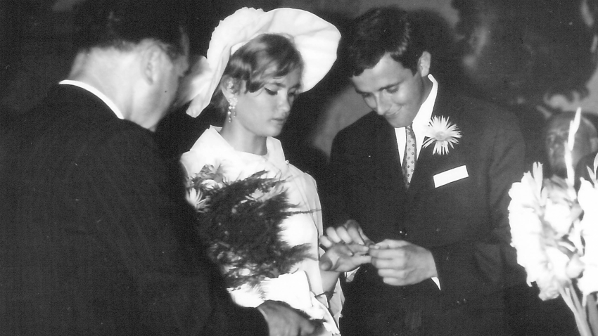 Svatba na zámku v Buchlovicích, 1967. Zdroj: archiv pamětníka