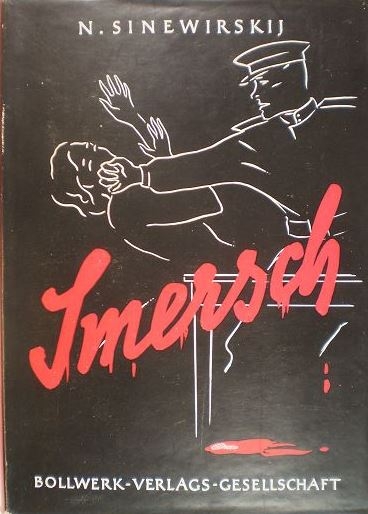 Titulní strana německého vydání knihy Smerš z roku 1949. Zdroj: cechoslovacivgulagu.cz