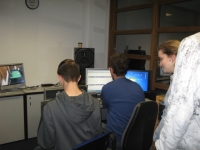 Pupils´ team editing the report