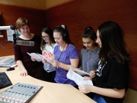 Pupil team on the radio