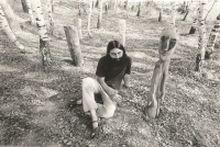 Miroslav Sedlář at the exhibition in Brníčko in 1983