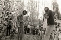 On the right Miroslav Sedlář at the show in Brníčko in 1983