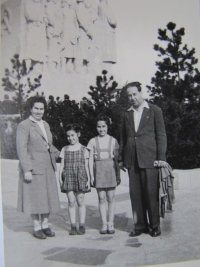 With the family at the Stalin monument up in Letná park