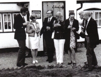 In the United Kingdom: Jiří Holenda with his wife, Mrs. and Mr. Peters, Mrs. and Mr. Wilkinson