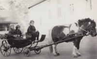 Anna's children, Jitka and Jaromír, in the 1970's