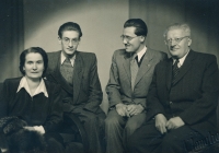 The Janík family: mother, brothers, and father