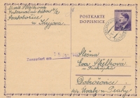 From correspondence with mother imprisoned in Svatobořice