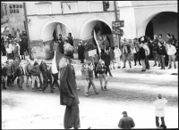 Demonstrace na Smetanově náměstí v Litomyšli 27. 11. 1989