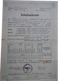 School certificate, 1941/1942