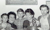 The Svoboda married couple with their children, 1967 