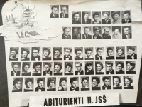 Class board 1959 - Eliška Bočková is at the bottom 2nd from the left