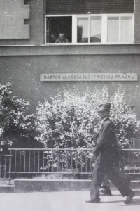 Bartoň YORD factory with advertising slogan for electric washing machines