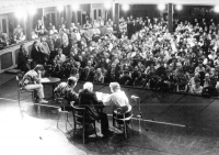 November 1989 in a theatre in Olomouc