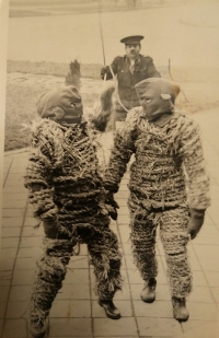 Bear walk in Bílany, 1970