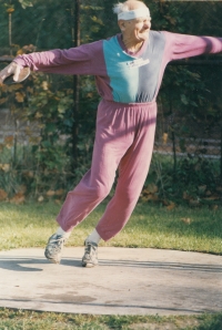 Jiří Soukup at an athletics competition in Pardubice - Hradec Králové 