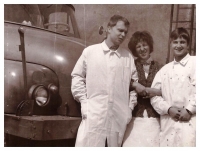 Medical brothers Pavel Čermák and Miroslav Kučera with a nurse
