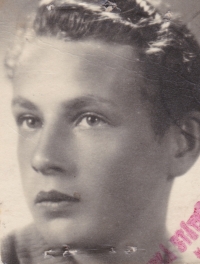 A portrait photo of Jan Jurkas when he was a student at the vocational school in Karviná 