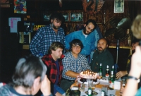 The Greenhorns during their US tour, 1990