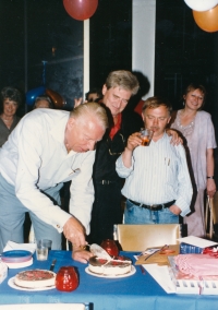 Karel Kryl's visit at the Motyčkovi house in California, April 22, 1989