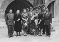 Jana Krčmářová's university graduation, the Karolinum in Prague, 1962