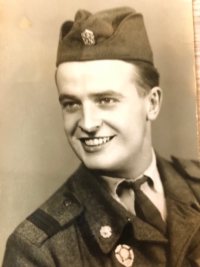 Jan Fiala as a soldier