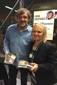 Draga Zlatníková with Serbian director and musician Emir Kusturica