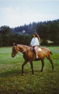 Dagmar on a film set (Fronda), the 1980s