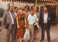 During a training session of newly emerging political parties in Johannesburg, 1990