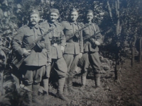 Unidentified army corps soldiers