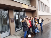 Team in front of the building of the Archive of Security Forces