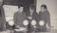 Václav Jílek in the 9th grade of elementary school, 1963