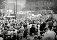 Jan Palach´s funeral, photo taken by Dalibor Gut