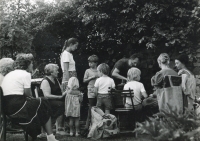 Garden of Gallery H, Kostelec nad Černými lesy, mid-1980s