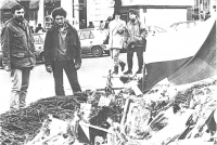 Alexej Ženatý (in the middle) with Vladislav Kvasnička (on the left) in Prague in 1991