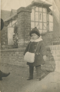 Jan Iserle in Winterova Street in Pardubice in 1922