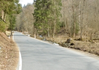 The place where the solitude Lesní mlýn near Velké Vrbno stood before the Second World War