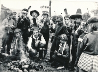 Martina Špinková, first grade at school, 1966