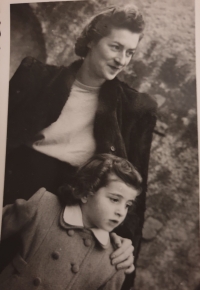 Soňa with her mother. 