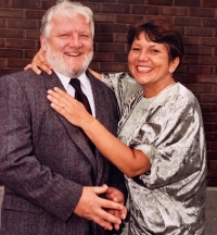 A wedding photo of Eliška and Arnošt Wagner