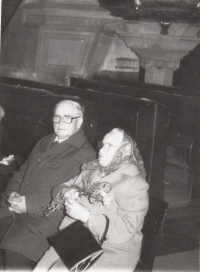 The golden marriage of the grandmother Anastazie and grandfather Augustýn, 1984 