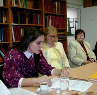 Lenka Karfíková (first from left) - external examination 2005