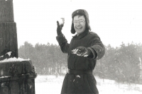 Witness during his army service in Tachov at the unit 4447. 1979