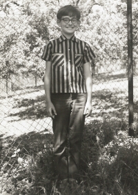 Jan Pijáček, basic school in Bzová. Mid-1960's