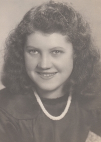 Helma Koubová, married name Růžičková, 1948