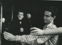 With Jiří Hálek at the Paravan Theater in Smečky 