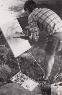 Painting en plein air, 1970s