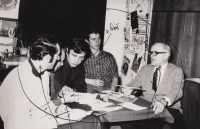 Group of Five. From left: Jaromír Hynšt, Josef Tomeček, Vladimír Groš, Jiří Peša and Josef Kozumplík, 1970