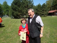 Jaroslav Šturma with Kristýna, a client of the Children's Centre Paprsek