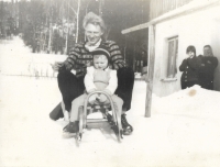 Oldřich Vobejda with his son Milan (* 1962)