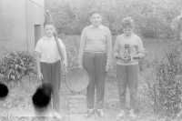 Josef Bauer (on the left) with his sister Jana and brother Petr in the 1960s